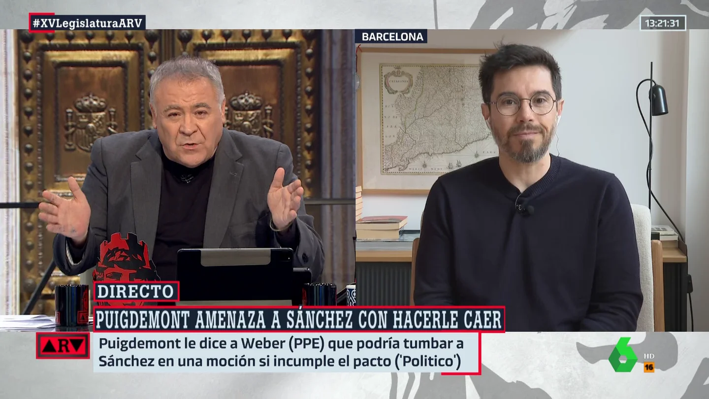 El análisis de Toni Aira sobre Puigdemont: "No está obligado a entenderse ni con uno ni con otros" El análisis de Toni Aira sobre Puigdemont: "No está obligado a entenderse ni con uno ni con otros"