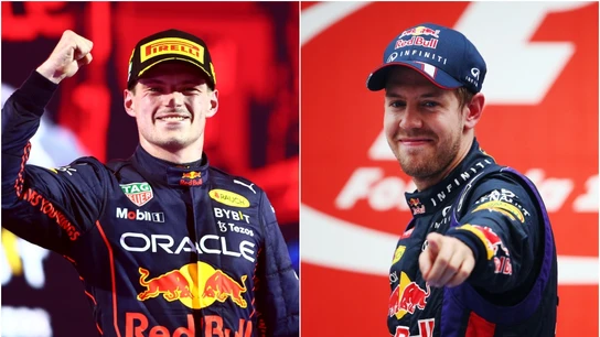 Max Verstappen y Sebastian Vettel Max Verstappen y Sebastian Vettel