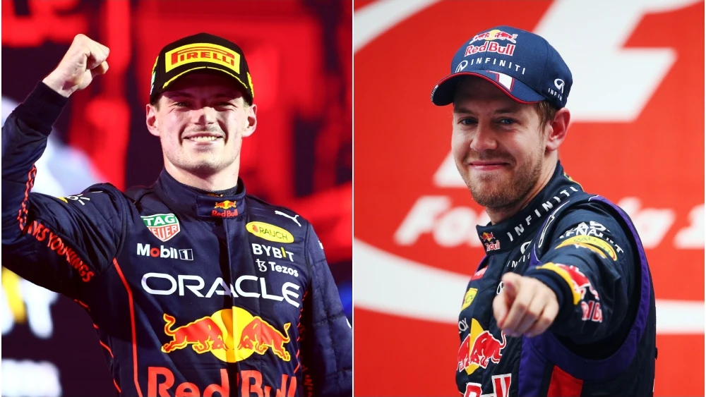 Max Verstappen y Sebastian Vettel