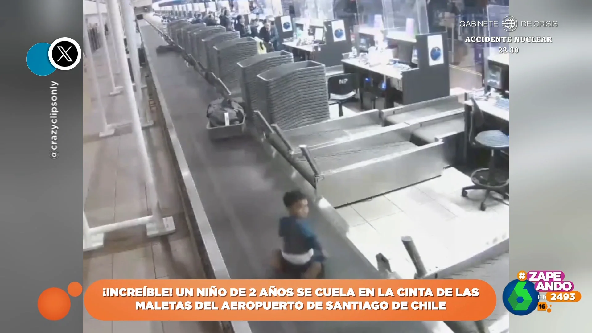 La travesura de un niño de dos años en un aeropuerto: "Ahora vive en Nueva Zelanda en una familia de acogida"