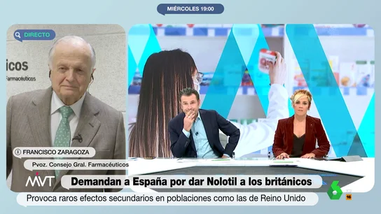 El mensaje de tranquilidad de un farmacéutico sobre el Nolotil: "En España no hay que generar ninguna alarma" El mensaje de tranquilidad de un farmacéutico sobre el Nolotil: "En España no hay que generar ninguna alarma"