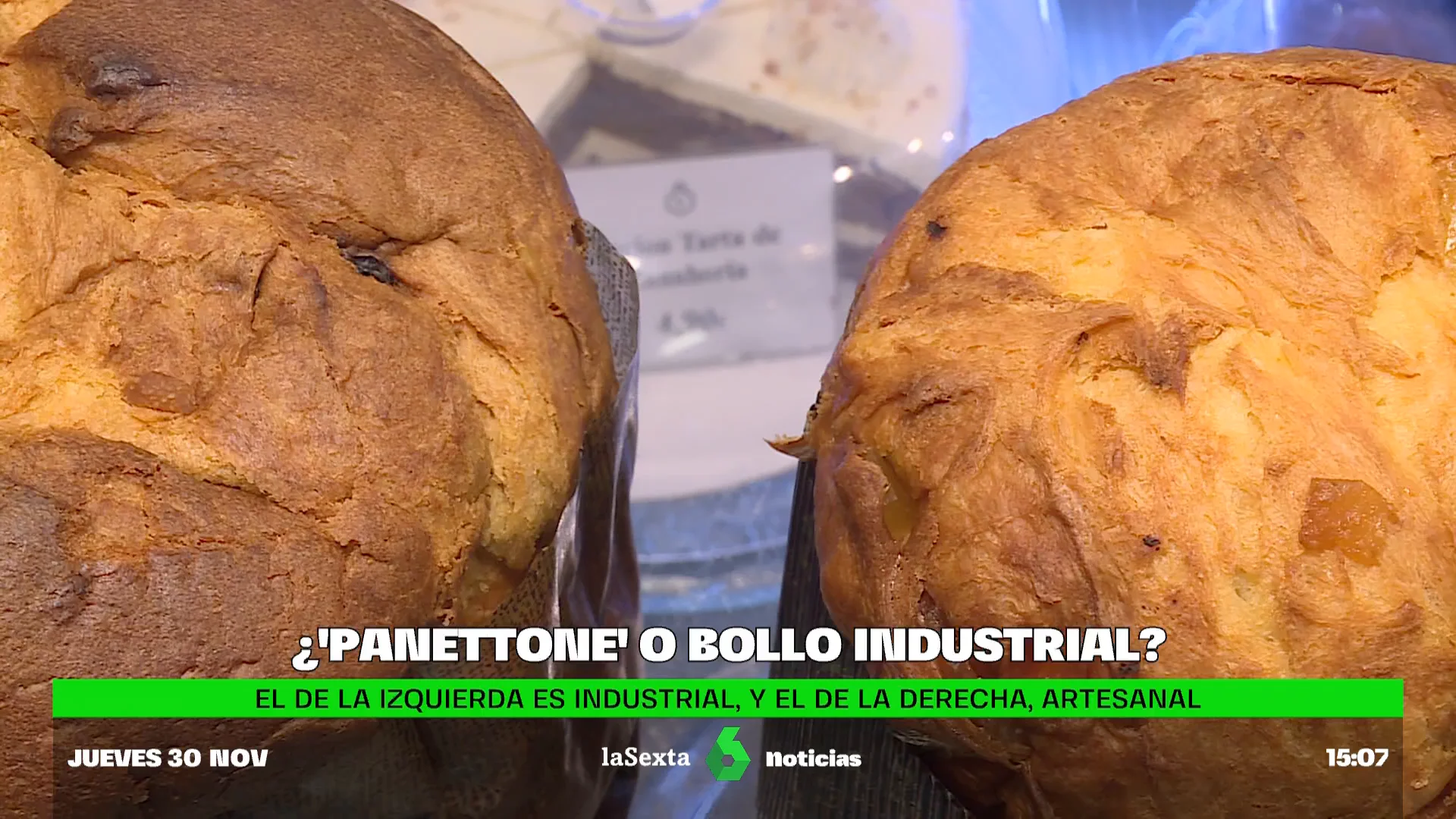 El panettone de supermercado: 10 veces más barato, pero bollo industrial