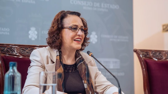 Imagen de archivo de Magdalena Valerio Cordero durante la presentación de la Memoria del Consejo de Estado 2022 Imagen de archivo de Magdalena Valerio Cordero durante la presentación de la Memoria del Consejo de Estado 2022