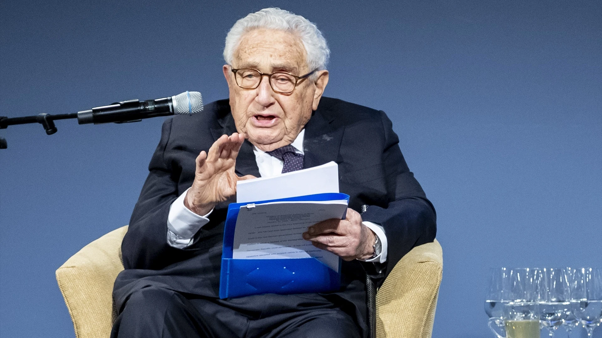 El antiguo secretario de Estado de EEUU Henry Kissinger en una foto de archivo