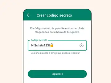 Nuevo código secreto de WhatsApp Nuevo código secreto de WhatsApp