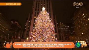 Ya es Navidad en Nueva York: así fue el encendido del árbol del Rockefeller Center