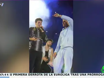 El tenista Carlos Alcaraz se sube al escenario junto a Sebastián Yatra... a pesar de los rumores de su &quot;amistad&quot; con Aitana