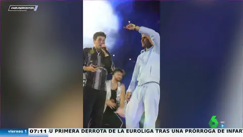 El tenista Carlos Alcaraz se sube al escenario junto a Sebastián Yatra... a pesar de los rumores de su "amistad" con Aitana