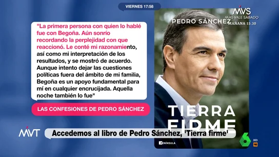 LaSexta accede al libro de Pedro Sánchez LaSexta accede al libro de Pedro Sánchez