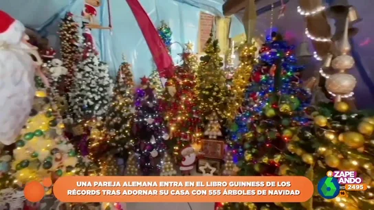 Una pareja bate un récord Guinness al decorar su casa con 555 árboles de Navidad: este es el resultado  Una pareja bate un récord Guinness al decorar su casa con 555 árboles de Navidad: este es el resultado
