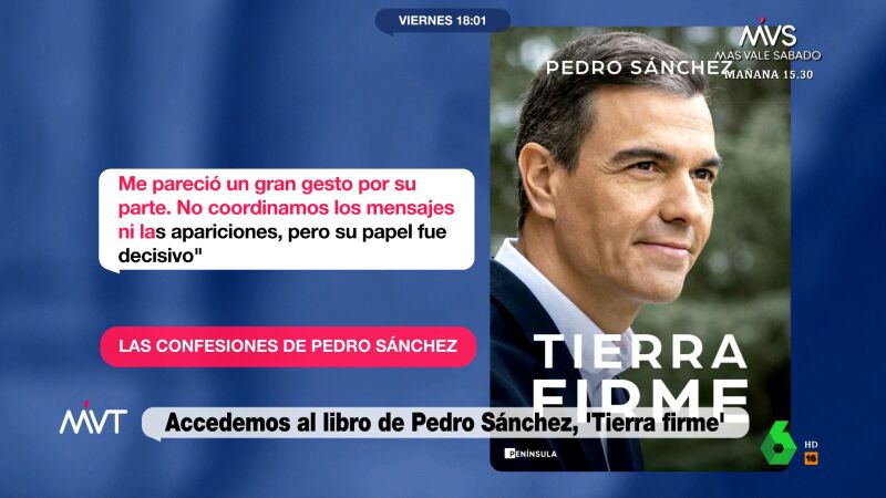LaSexta accede al libro de Sánchez donde destaca el papel de Zapatero durante la campaña del 23J