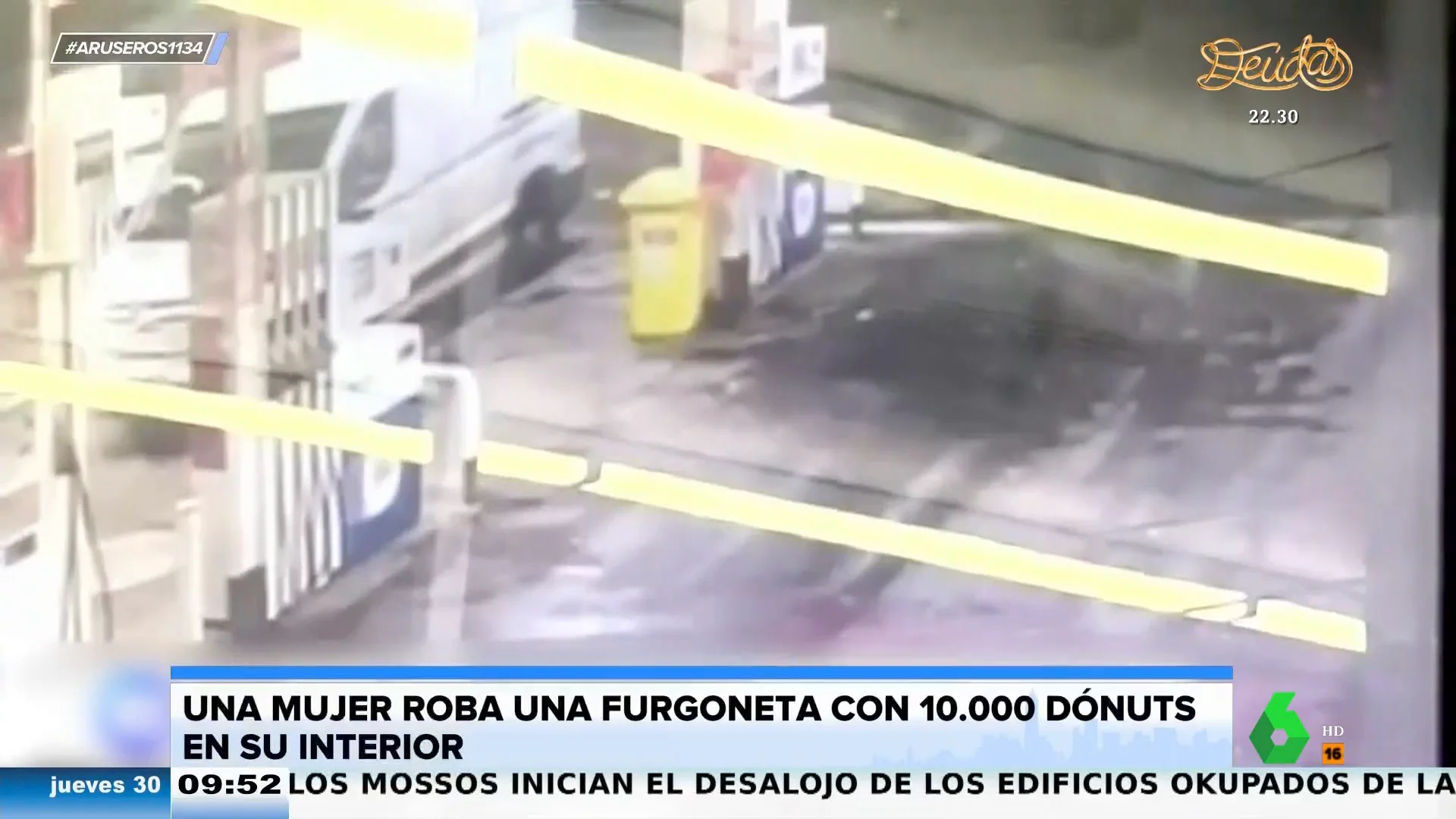 Una mujer roba una furgoneta con 10.000 dónuts dentro