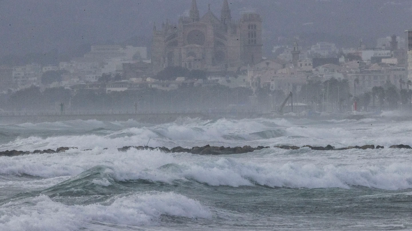 Fuertes rachas de viento durante la tarde del sábado en la Bahía de Palma. Fuertes rachas de viento durante la tarde del sábado en la Bahía de Palma.