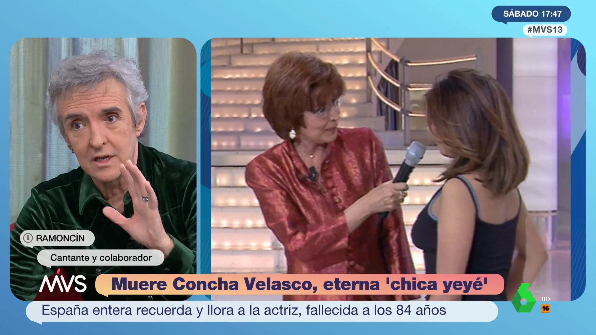 Ramoncín reflexiona sobre los problemas económicos de Concha Velasco