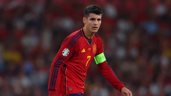 Álvaro Morata, en un partido con España Álvaro Morata, en un partido con España