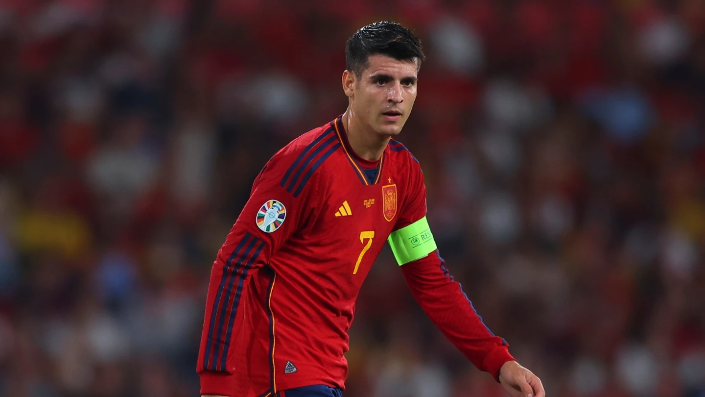 Álvaro Morata, en un partido con España Álvaro Morata, en un partido con España