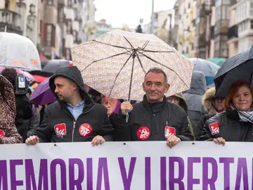 Manifestación en Santander contra la derogación de la Ley de Memoria Histórica y Democrática de Cantabria.