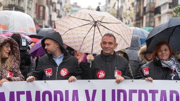 Manifestación en Santander contra la derogación de la Ley de Memoria Histórica y Democrática de Cantabria.
