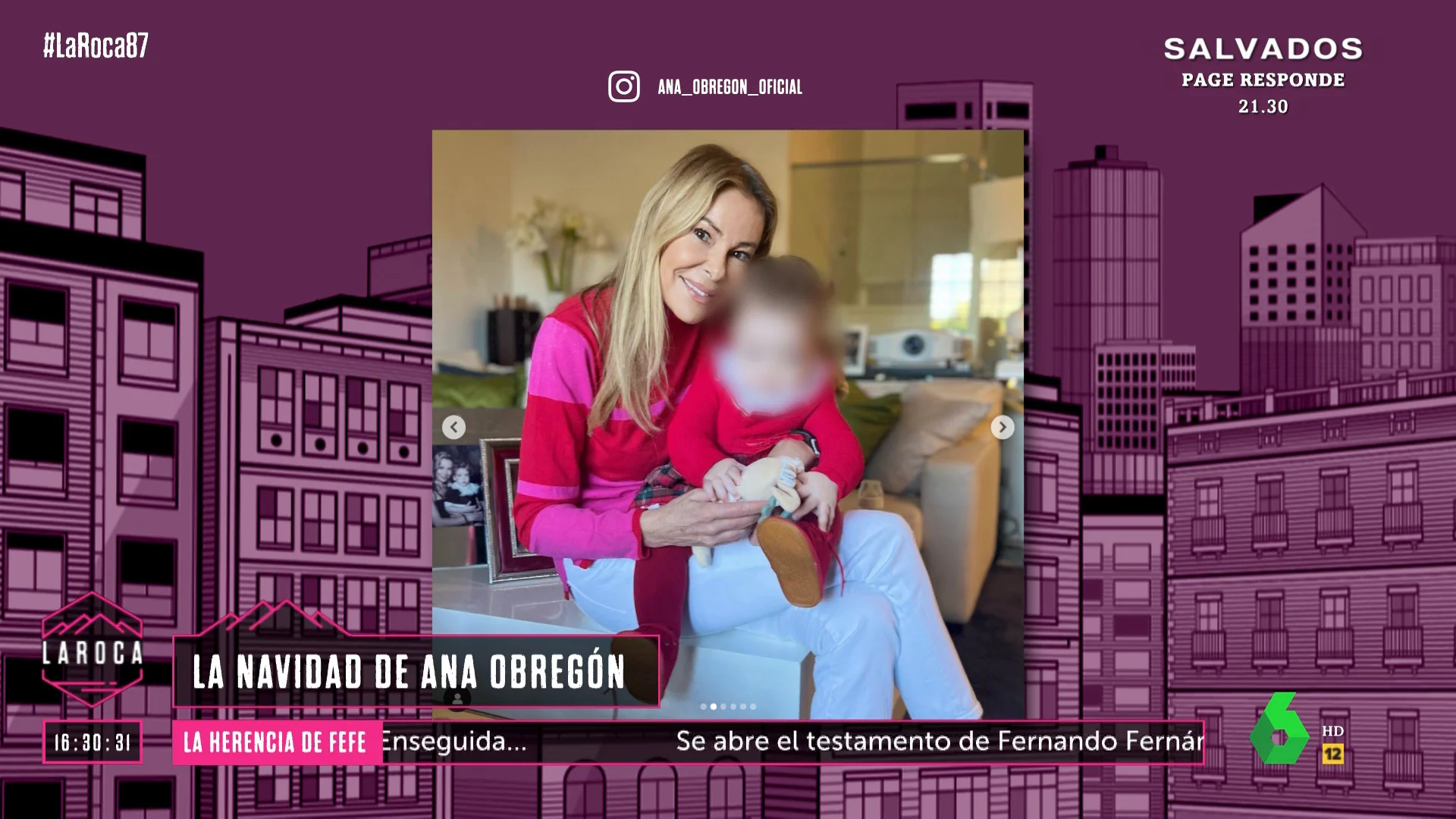 LA ROCA - La respuesta de Ana Obregón sobre cómo le contará a su nieta quién es su padre