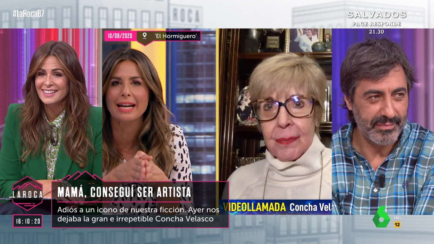 El hábito que Nuria Roca confiesa haber copiado a Concha Velasco El hábito que Nuria Roca confiesa haber copiado a Concha Velasco