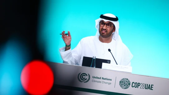 El presidente de la COP28, Sultan al Yaber El presidente de la COP28, Sultan al Yaber