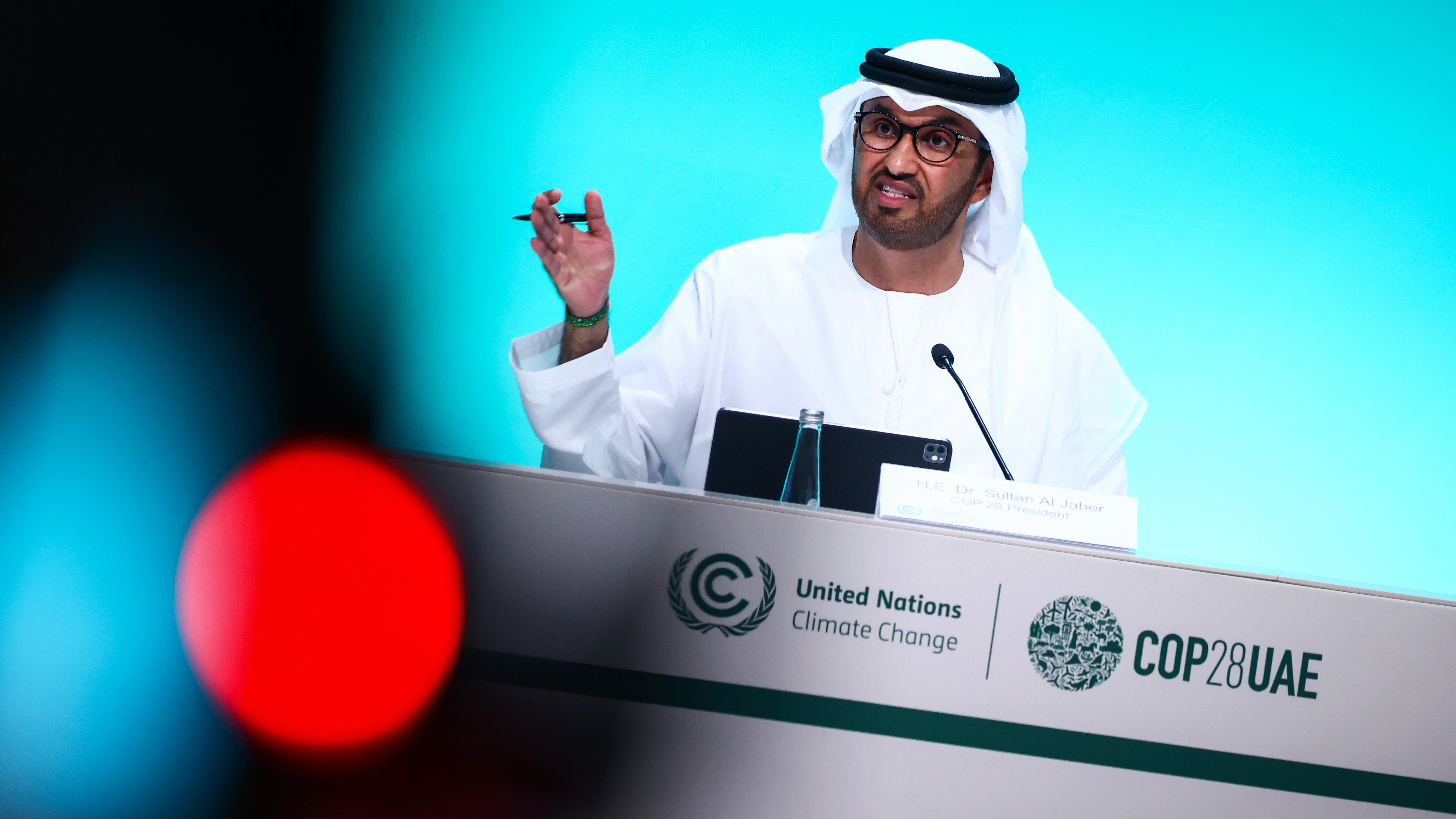 El presidente de la COP28, Sultan al Yaber 