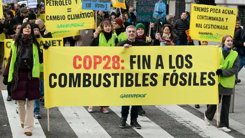 Manifestación contra el cambio climático en Madrid.