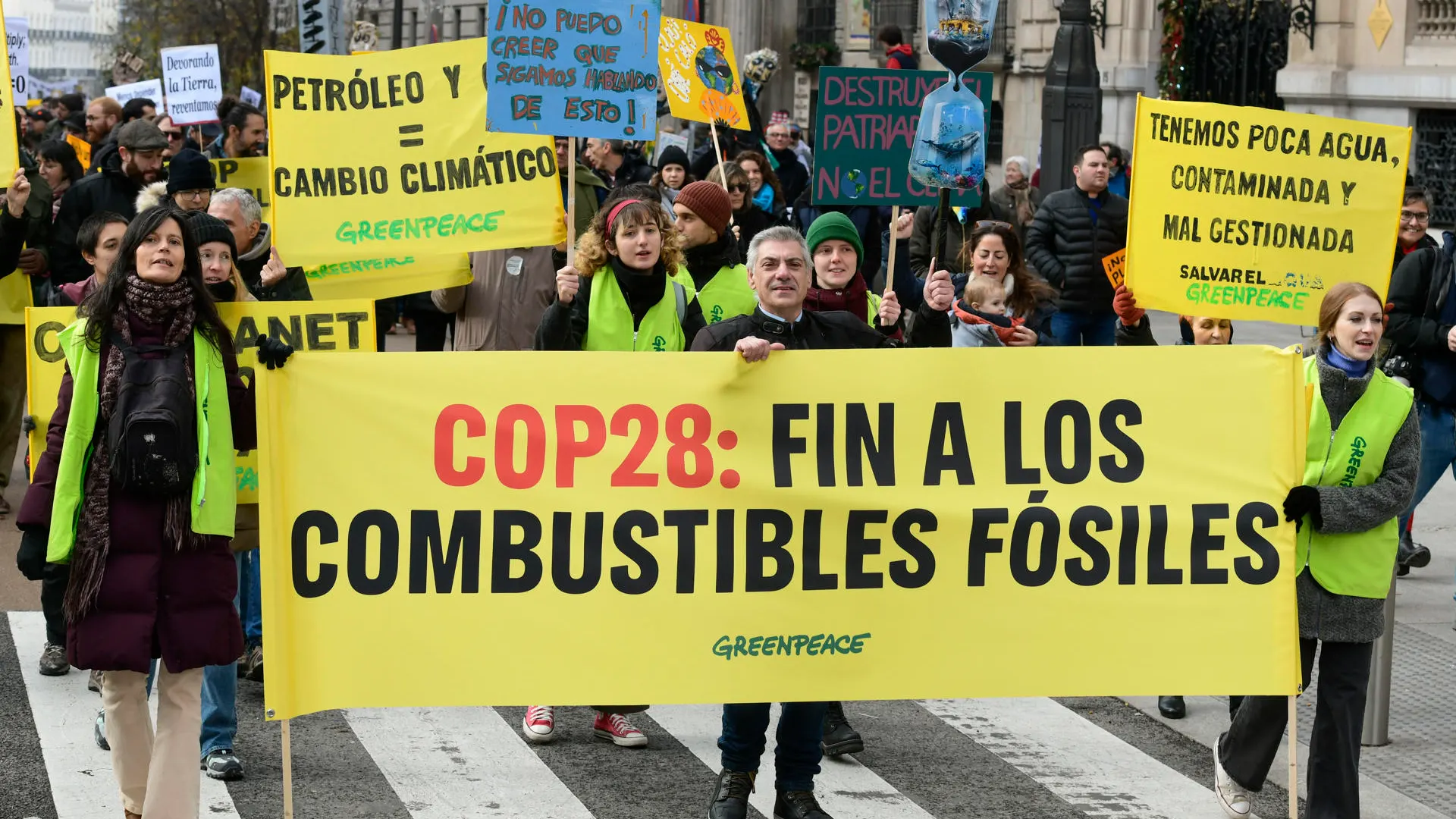 Manifestación contra el cambio climático en Madrid.