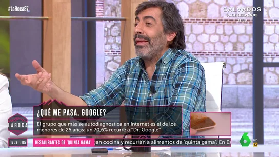 Juan del Val opina en La Roca sobre la gente que se autodiagnostica Juan del Val opina en La Roca sobre la gente que se autodiagnostica
