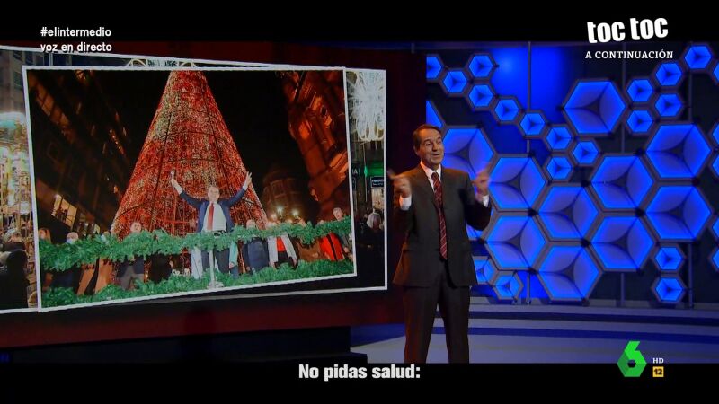 'Abel Caballero' versiona el villancico de Mariah Carey en El Intermedio: "All I Want for Christmas is luz"