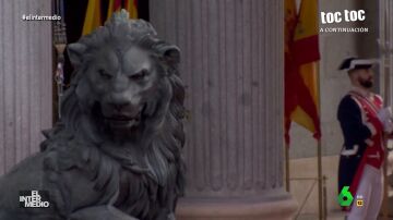 Vídeo manipulado - El león del Congreso de los Diputados dedica una canción a los reyes en la apertura de las Cortes