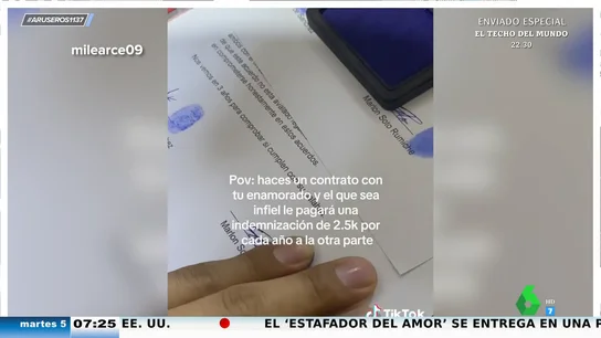 El contrato 'anticuernos' definitivo: 2.500 euros de indemnización por cada año de relación en caso de infidelidad El contrato 'anticuernos' definitivo: 2.500 euros de indemnización por cada año de relación en caso de infidelidad
