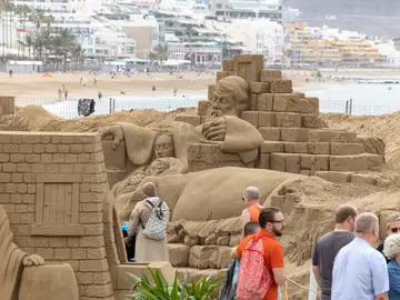 Belén en la playa de Las Canteras de Las Palmas Belén en la playa de Las Canteras de Las Palmas
