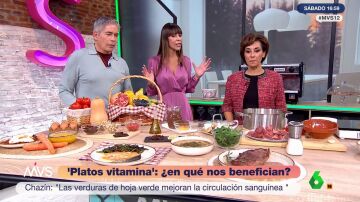 Verónica Chazín enseña el plato calefacción rico en fibra y ácido fólico que ayuda a la flora intestinal 