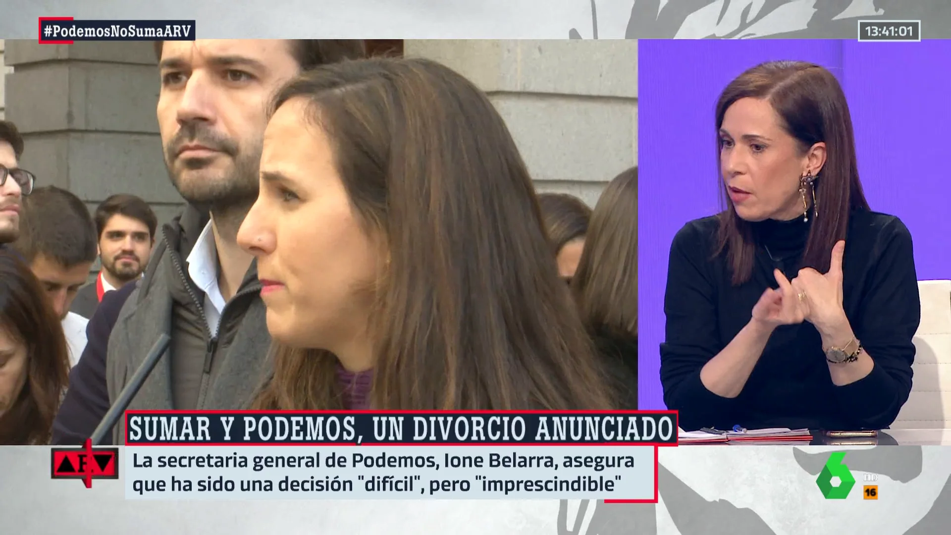 Ángeles Caballero sobre Podemos