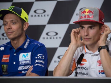 Valentino Rossi y Marc Márquez