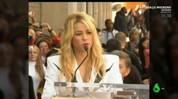 Shakira durante un acto público