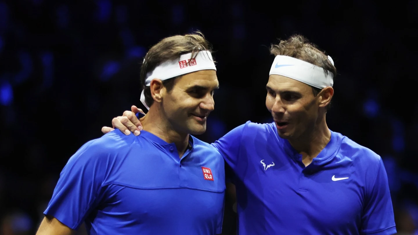 Roger Federer, con Rafa Nadal Roger Federer, con Rafa Nadal