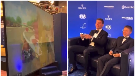 Verstappen, echándose una partida al Mario Kart Verstappen, echándose una partida al Mario Kart