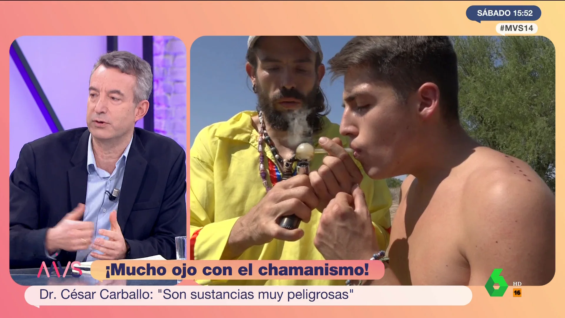 Cesar Carballo advierte sobre el efecto de las drogas chamanicas