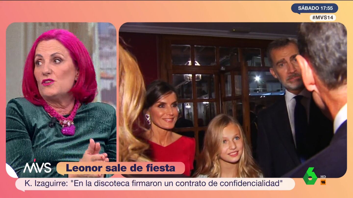 Karmele Izaguirre: "Hasta ahora Letizia ha controlado los designios de su hija, pero ya no depende de ella"