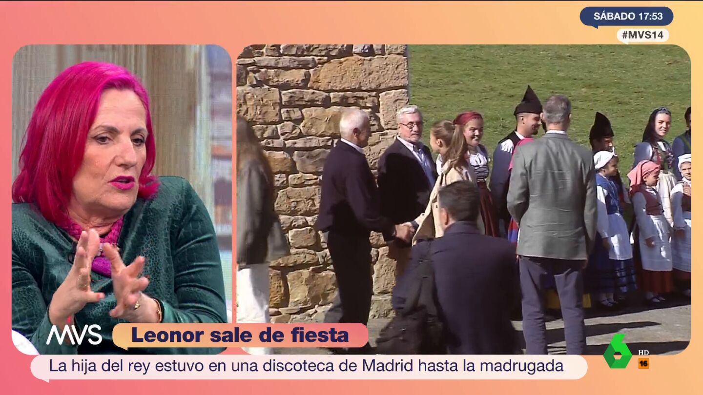 Karmele Izaguirre: Sent&oacute; muy mal que se filtrara que Leonor hab&iacute;a estado hasta las seis de la ma&ntilde;ana en una discoteca