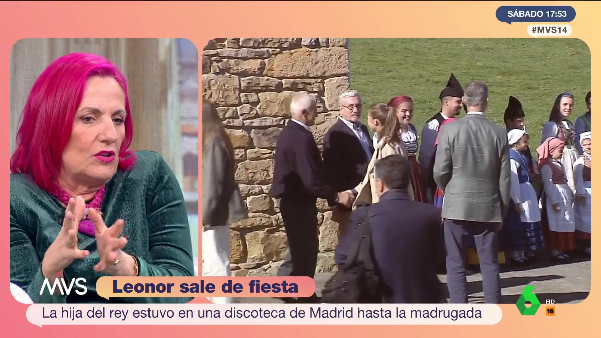 Karmele Izaguirre: Sentó muy mal que se filtrara que Leonor había estado hasta las seis de la mañana en una discoteca