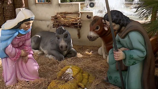 Imagen del niño Jesús robado en un belén de Valencia Imagen del niño Jesús robado en un belén de Valencia