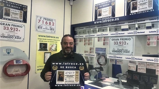 Jesús Ibáñez, responsable de la administración de lotería 13 'La trece' de Almería. Jesús Ibáñez, responsable de la administración de lotería 13 'La trece' de Almería.