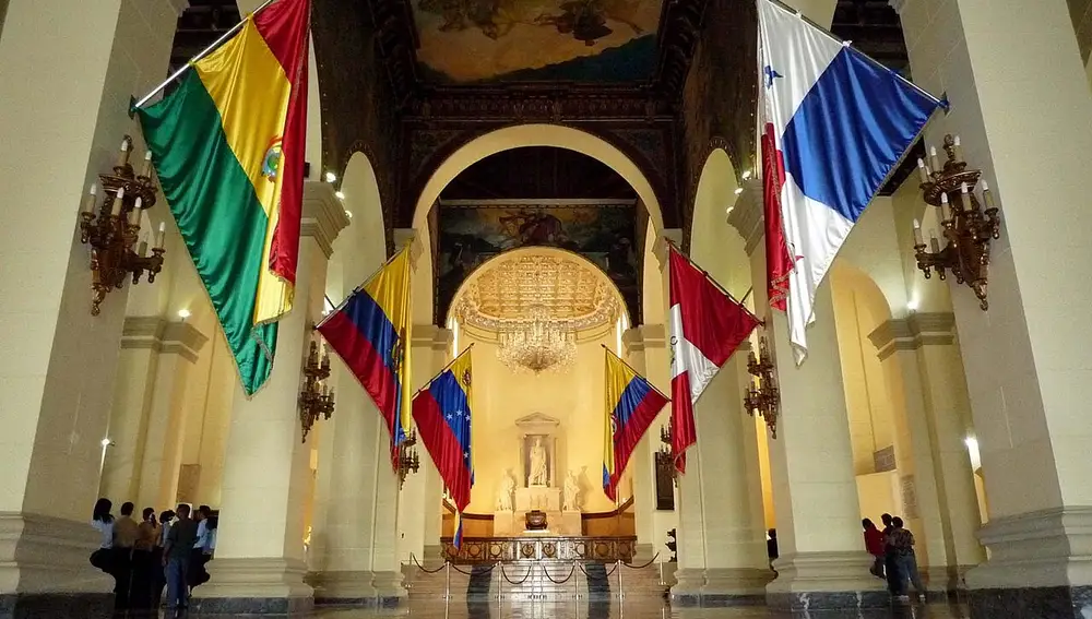 Interior del Panteón Nacional de Venezuela