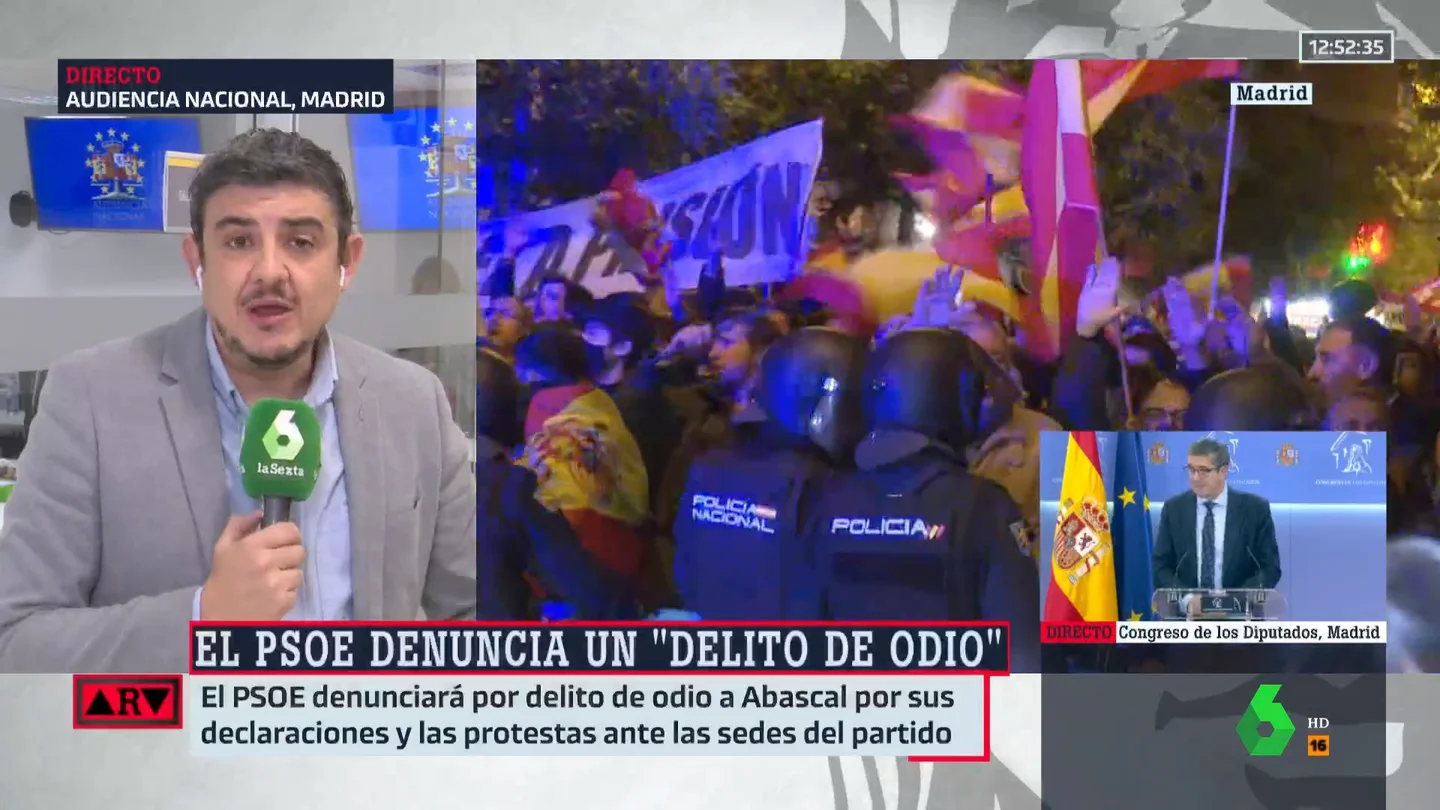 ¿Puede prosperar la denuncia del PSOE a Abascal por delito de odio? ¿Puede prosperar la denuncia del PSOE a Abascal por delito de odio?