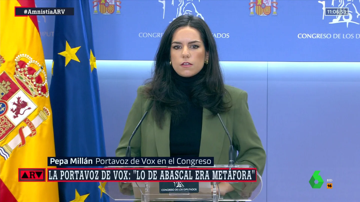 Pepa Millán, portavoz de Vox en el Congreso Pepa Millán, portavoz de Vox en el Congreso