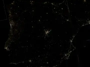 mapa de contaminación lumínica mapa de contaminación lumínica