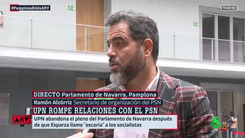 Ramón Alzórriz (PSN): "UPN está tomando decisiones equivocadas" o "Creo que es muy grave lo que está haciendo la derecha"